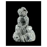 BACCARAT CRYSTAL MONKEY FIGURE