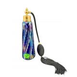 MAYTUM STUDIO IRIDESCENT ART GLASS PERFUME BOTTLE