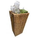 PALECEK RIBBED WEAVE TALL PLANTER