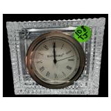 WATERFORD CRYSTAL SQUARE DESK CLOCK