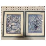 LOT OF 2 GARDEN PRINTS