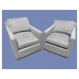2 ALDEN PARKS SWIVEL CLUB CHAIRS