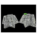 PR OF WATERFORD CRYSTAL STAR CANDLESTICK TAPER