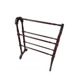CHERRY FINISH QUILT RACK
