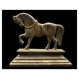 ANTIQUE CAST IRON HORSE DOOR STOP