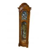 HOWARD MILLER OAK TALL CASE GRANDFATHER CLOCK