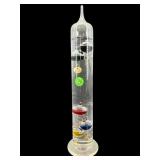 GLASS GALILEO THERMOMETER