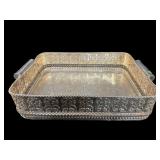 LARGE CASTILIAN IMPORTS SILVER PLATE OVER BRASS