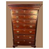 18TH CENTURY 7 DRAWER ANTIQUE TALL CHEST