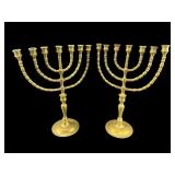 2 SOLID BRASS MANORAS