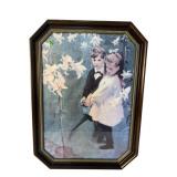 BOY AND GIRL WATERING PRINT