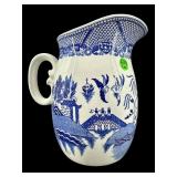 BLUE WILLOW JAPAN WATER PITCHER