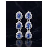 PR OF PLATINUM AARON BARSHA SAPPHIRE AND DIAMOND