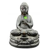 CHALKWARE BUDDHA SCULPTURE