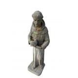 LARGE CONCRETE ST FRANCIS FIGURE