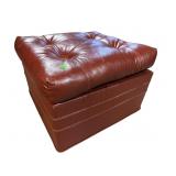 LEATHER OTTOMAN