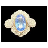 PLATINUM/18K AARON GOFFLIEB NATURAL BLUE S