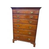 18TH CENTURY 6 DRAWER TALL CHEST