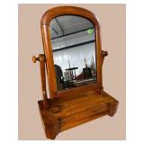 19TH CENT. EMPIRE 1 DRAWER SHAVING MIRROR