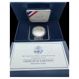 2002 US MILITARY PROOF SILVER DOLLAR