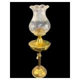 BRASS LAMP WITH BRASS SHADE