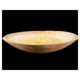 LARGE ANTIQUE WOODEN DOUGH BOWL