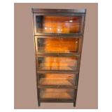 LUNDSTROM 5 STACK MAHOGANY BOOKCASE