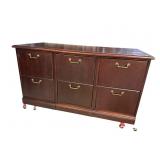 CHERRY 6 DRAWER FILE CABINET