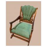 WALNUT VICTORIAN PLATFORM ROCKER