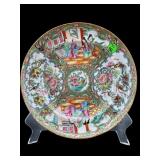 ANTIQUE ROSE MEDALLION PLATE