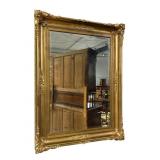 19TH CENTURY GOLD DEEPWELL ORNATE MIRROR