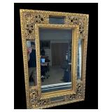 FRENCH ROCOCO STYLE GOLD GILT LARGE MIRROR