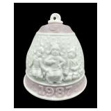 1987 LLADRO CHRISTMAS BELL PORCELAIN ORNAMENT