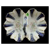 ANTIQUE KPM GERMANY FLORAL PORCELAIN DOUBLE SIDED