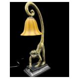 HEAVY TALL TAIL MONKEY TABLE LAMP