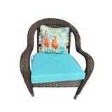 HAMPTON BAY OUTDOOR WICKER ARM CHAIR