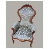 MAHOGANY VICTORIAN HIGH BACK CHAIR