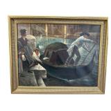 SIGNED BORBENY MCM OIL PAINTING