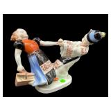 HEREND HUNGARY FOLKLORE PORCELAIN FIGURINE