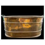 LARGE COPPER AND BRASS BUCKET