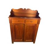 19TH CENTURY WALNUT AND CHERRY JELLY CUPBOARD