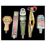 LOT OF 5 COLLECTORS BEER TAPS
