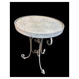 ALUMINUM OUTDOOR MEDALLION TABLE