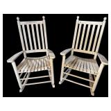 2 WOODEN PORCH ROCKERS