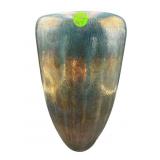 LARGE BLOWN ART GLASS IRIDESCENT TALL VASE