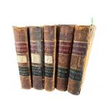 5 VOLUMES OF N.CAROLINA REPORTS LEATHER BOUND
