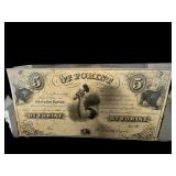 1800ï¿½S HUNGARIAN NEW YORK $5 NOTE