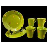 SET OF 6 VIETRI POLKADOT DINNERWARE