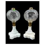 PR OF ANTIQUE VICTORIAN OIL LAMPS