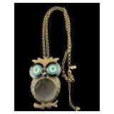 DESIGNER RARA AVIS LARGE RHINESTONE OWL